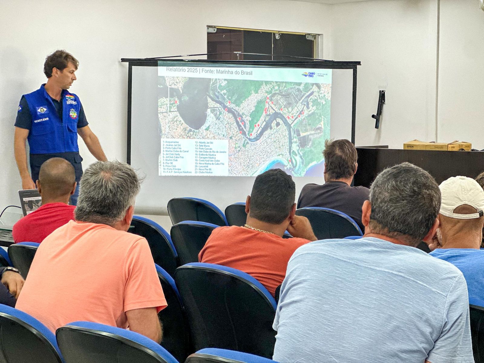Encontro reúne autoridades e empresários do setor náutico para o ordenamento de Cabo Frio