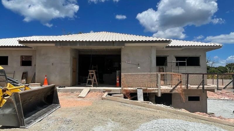 Prefeitura de Saquarema segue trabalhando nas obras de construção de nova UBS no Guarani