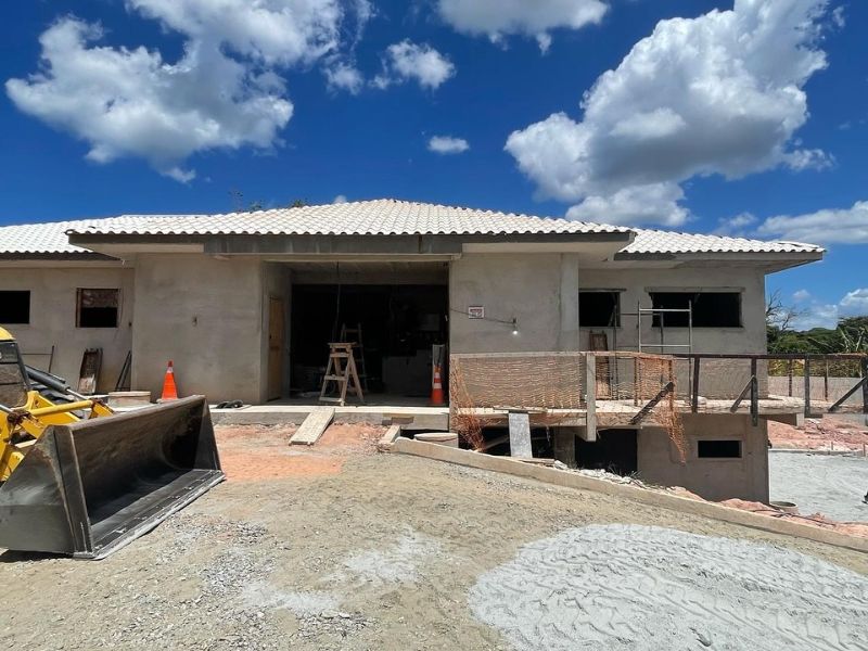 Prefeitura de Saquarema segue trabalhando nas obras de construção de nova UBS no Guarani