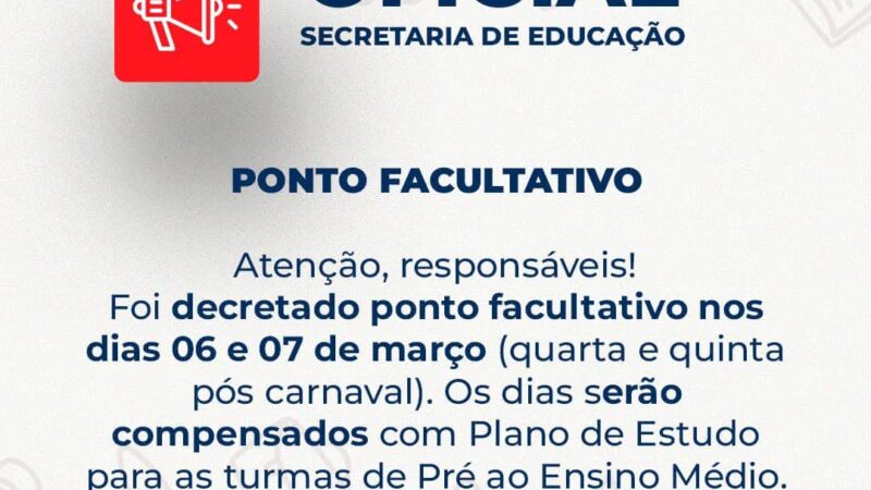 Alunos de Arraial do Cabo, fiquem atentos: mudanças no calendário escolar por conta do Carnaval