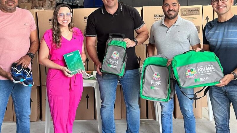 Prefeitura de Iguaba Grande inicia distribuição de materiais escolares