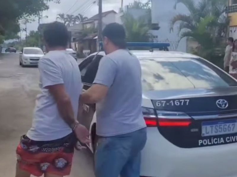 Homem é preso pela Civil de Rio das Ostras pelos crimes de ameaça e injúria contra a companheira