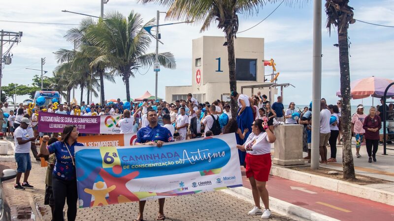Caminhada pelo Autismo reuniu diversas pessoas em Macaé no último domingo