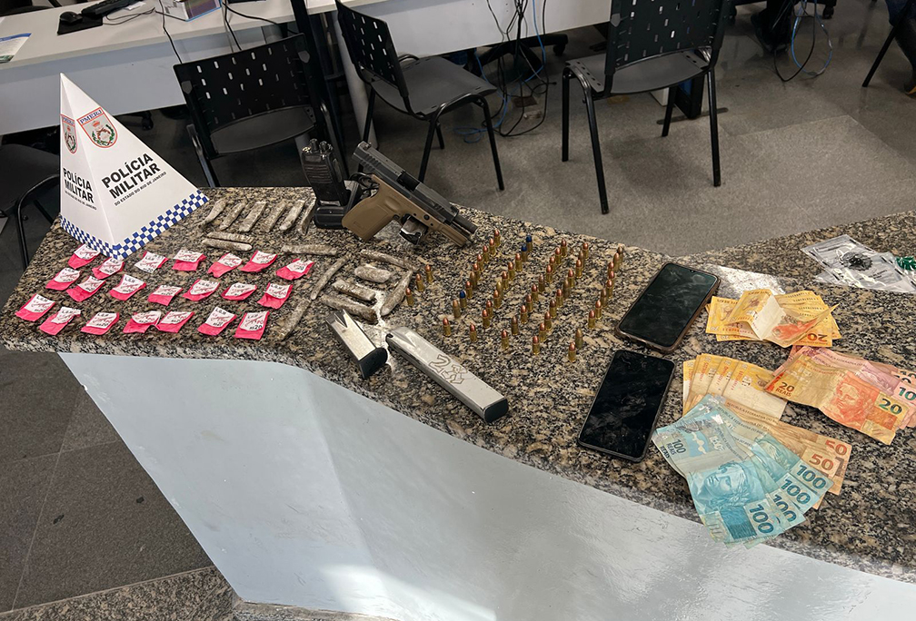 Ação da Polícia Militar no Lagomar resulta na prisão de dois traficantes em Macaé