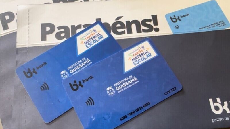 Cartão Material Escolar: última chamada para retirada em Quissamã