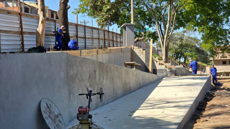 Parque da Ajuda de Cima ganha forma com obras em andamento