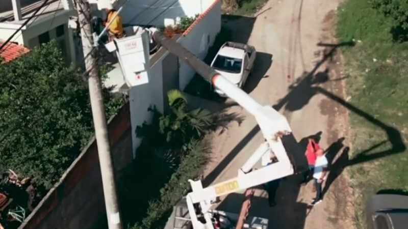 Distrito de São Vicente, em Araruama, começa a receber instalação da luz de LED