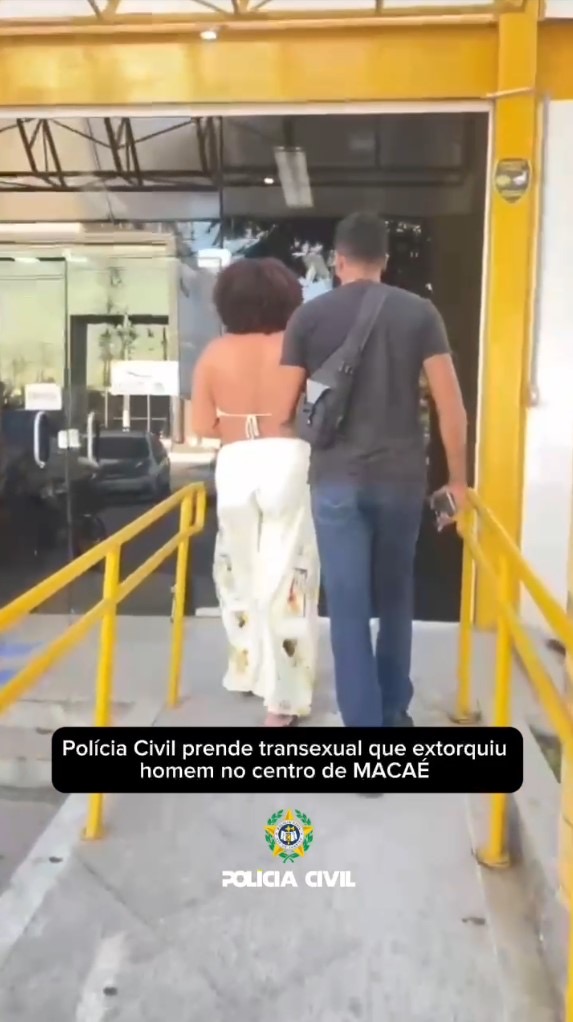 Acusada de extorsão e associação criminosa, transexual é presa pela Civil de Macaé