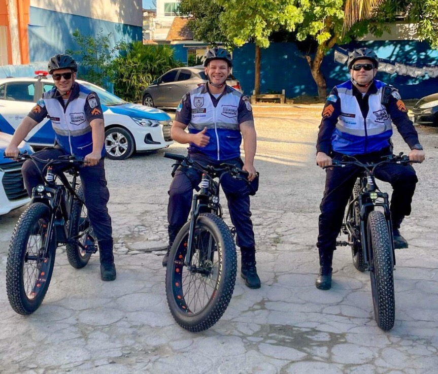 Campos dos Goytacazes moderniza patrulhamento com bikes elétricas