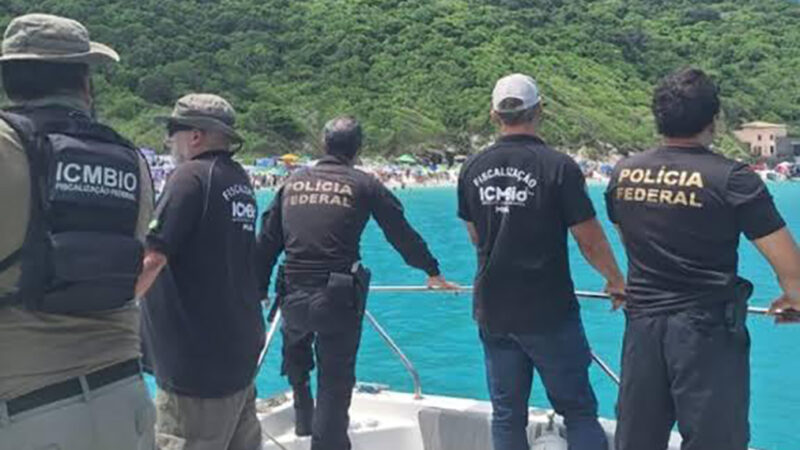 Fiscalização ambiental impede queda de balão e protege fauna marinha na Região dos Lagos