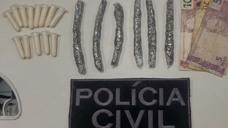 Polícia Civil apreende 2 adolescentes vendendo drogas em bairro de Rio das Ostras
