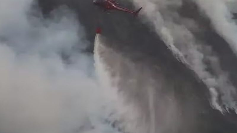 Queda de balão é apontada com provável causa de grande incêndio em Maricá