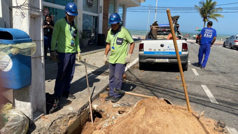 Identificada ligação ilegal de água em estabelecimento na orla de Macaé