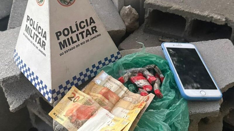 Jovem de 19 anos é preso em Rio das Ostras quando fazia entrega de drogas