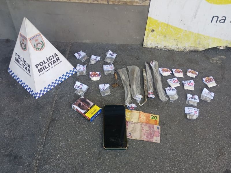 Polícia prende outro traficante na Rua Santa Catarina, em Rio das Ostras