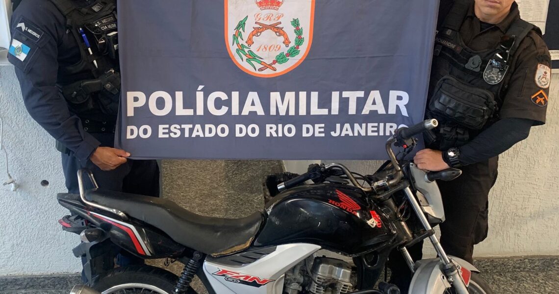 Ação do 32º BPM resulta na apreensão de moto irregular no Lagomar em Macaé