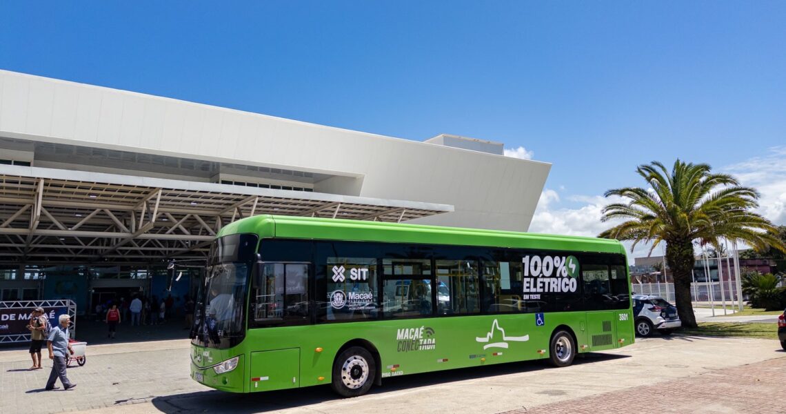 Avaliação de desempenho de ônibus elétricos marca nova fase da mobilidade em Macaé