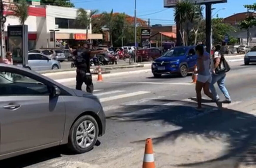 Prefeitura de Cabo Frio reforça ordenamento viário na Amaral Peixoto em Tamoios
