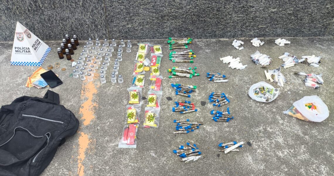 Operação do 32º BPM resulta em prisão por tráfico e apreensão de entorpecentes em Rio das Ostras
