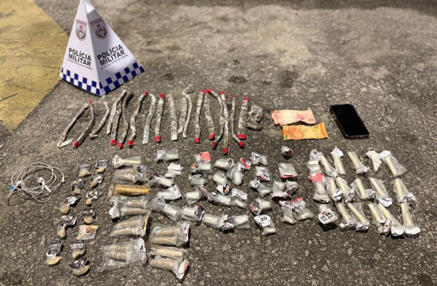 Homem é preso após tentar fugir da PM no bairro Aeroporto