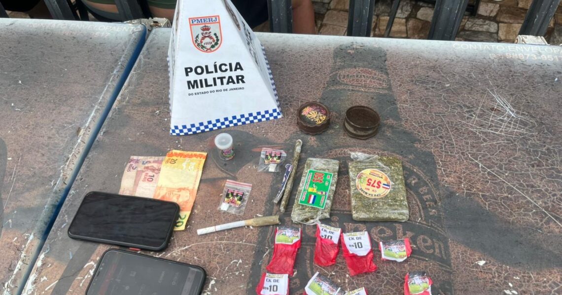 Drogas são apreendidas durante operação policial no bairro Lagomar