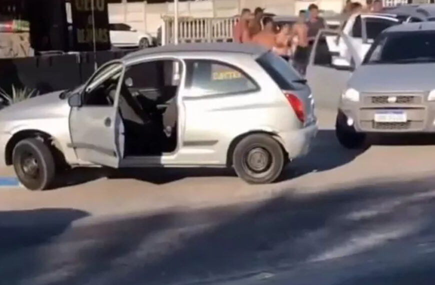 Colisão em Iguaba Grande evolui para confronto físico entre motoristas