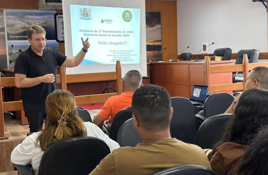 Gestão municipal de Carapebus presta contas e destaca fortalecimento da Atenção Básica
