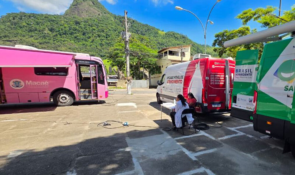 Mutirão da saúde leva atendimento para região afetadas pelas chuvas na serra de Macaé