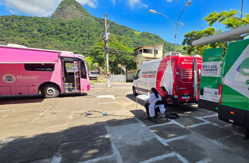 Mutirão da saúde leva atendimento para região afetadas pelas chuvas na serra de Macaé