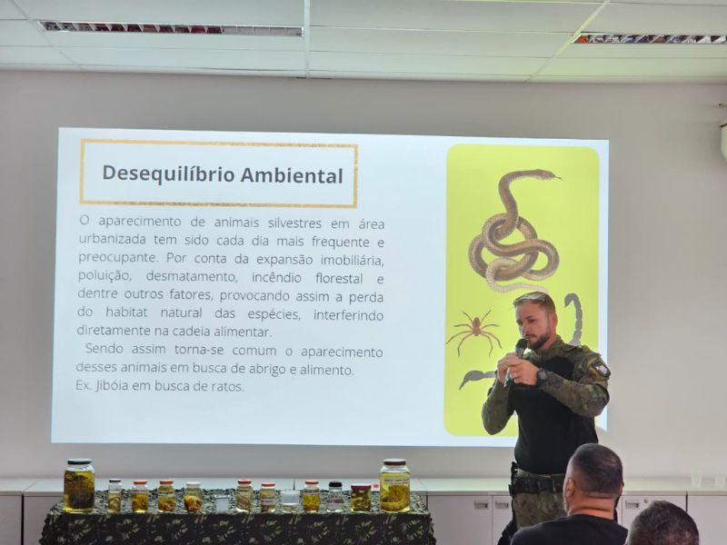 Macaé promove palestra com medidas para lidar com animais venenosos e peçonhentos