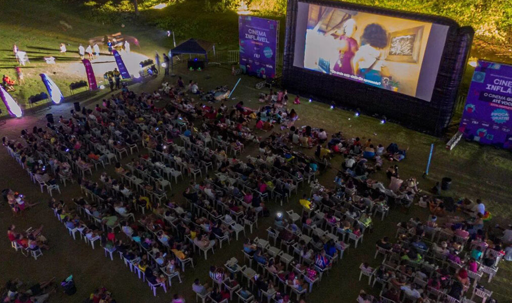 Iguaba Grande recebe estrutura para 800 pessoas com cinema gratuito por três dias