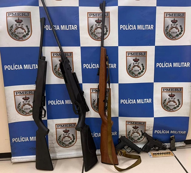 Caso de violência contra mulher resulta em investigação e recolhimento de armas em São Pedro da Aldeia