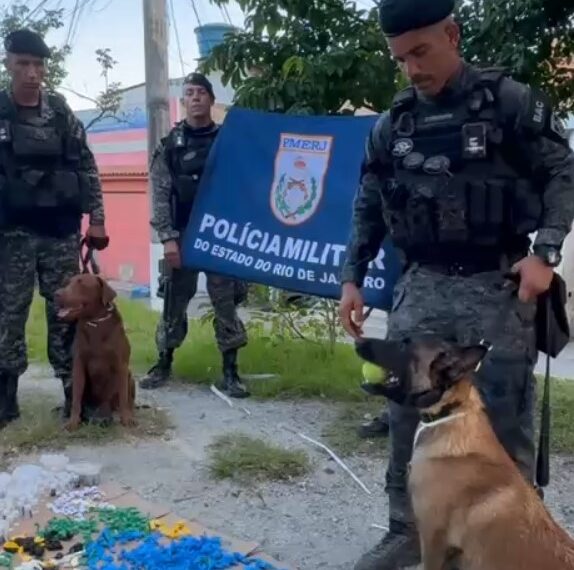 Ação integrada resulta na apreensão de mais de 800 porções de drogas em Macaé