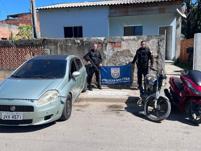 Ação da PM apreende mais de 1,2 mil porções de drogas em ação em Rio das Ostras
