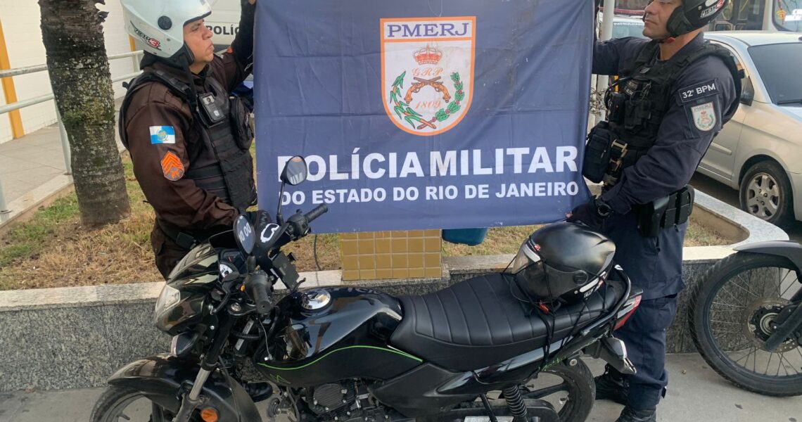 PM apreendeu moto com sinais de adulteração em Macaé