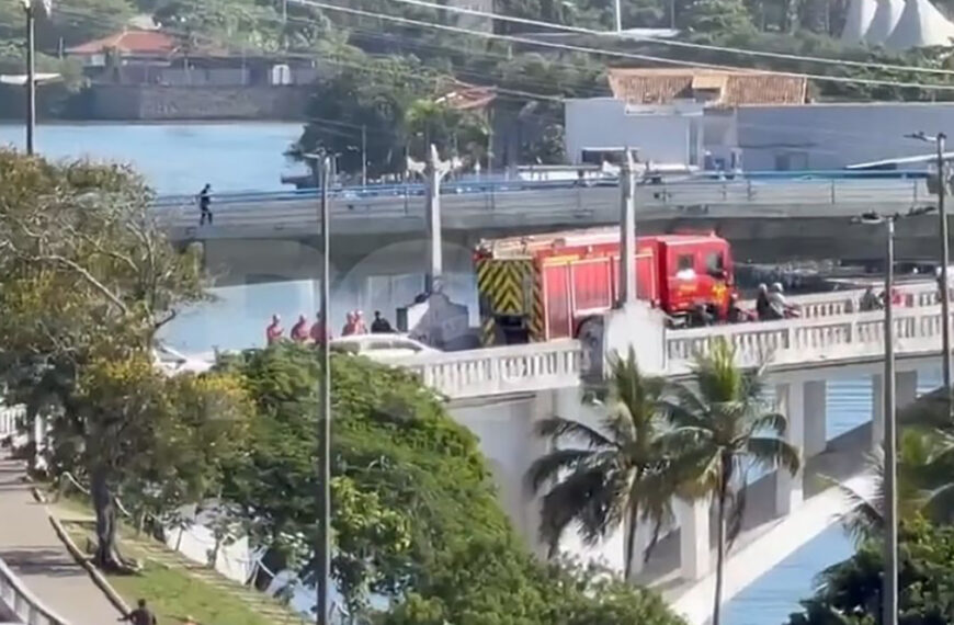 Queda de motociclista mobiliza resgate e impacta trânsito em Cabo Frio