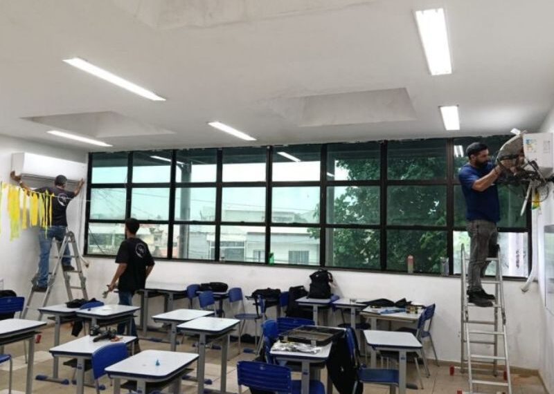 Rio das Ostras investe em climatização da rede municipal de ensino pensando no verão