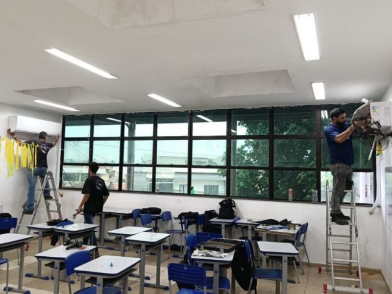 Rio das Ostras investe em climatização da rede municipal de ensino pensando no verão