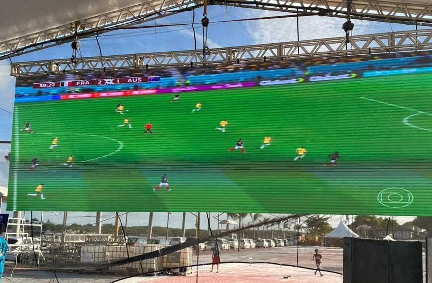 Iguaba Grande entra no clima da Copa com festa, música e futebol na praça