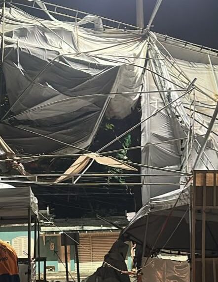 Vento forte destrói barracas e causa prejuízo de R$ 140 mil em Cabo Frio