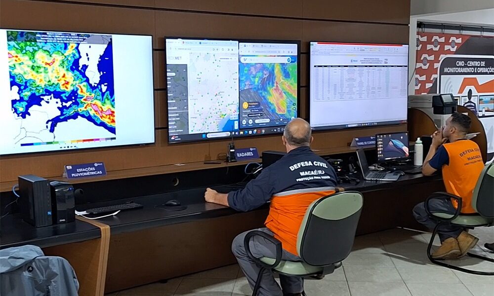 Macaé entra em alerta para ressaca e ventos fortes nesta segunda-feira