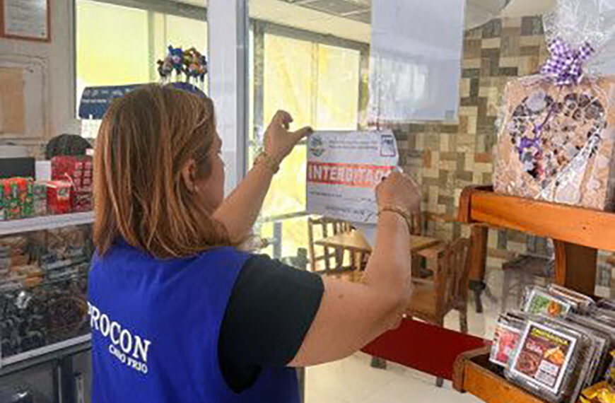 Após descarte de 300 kg de alimentos, padaria de Cabo Frio tem áreas liberadas
