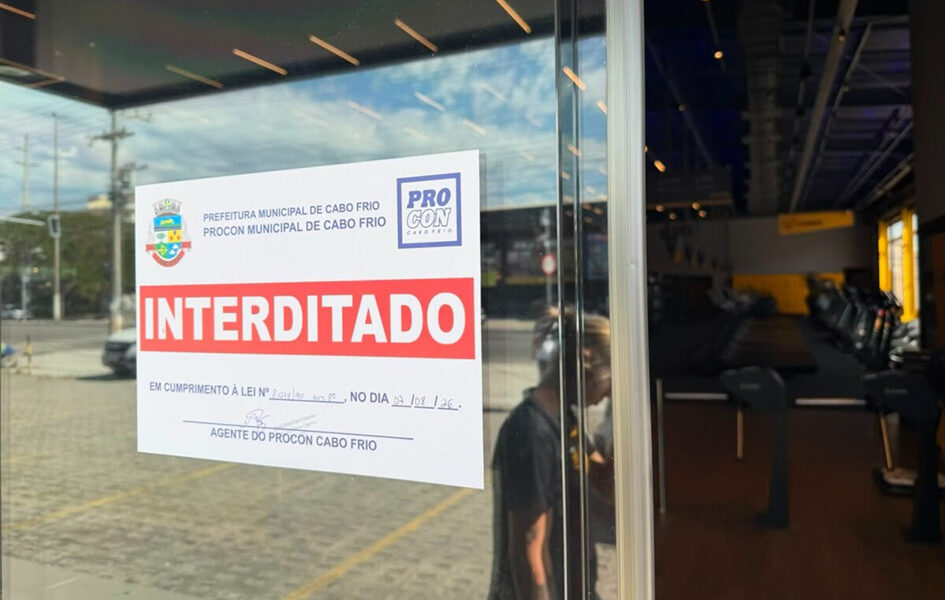 Cabo Frio fiscalização constata irregularidades e interdita academia em São Cristóvão