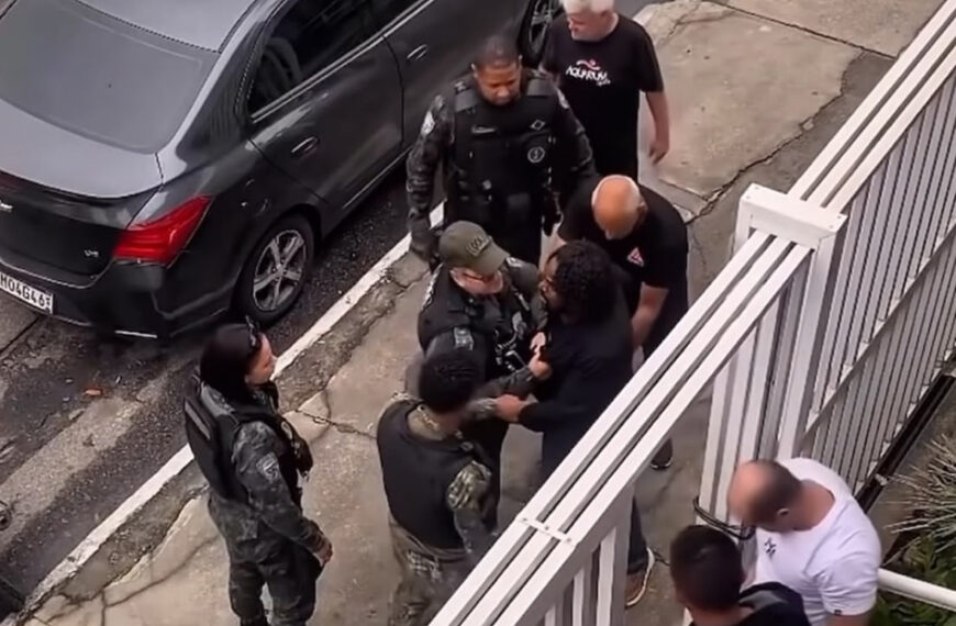 Homem invade academia e agarra mulher durante surto no Centro de Cabo Frio