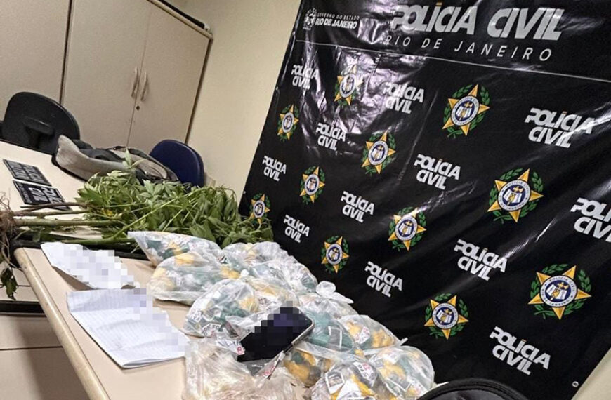 Quatro pessoas são detidas e grande quantidade de cocaína é apreendida em Arraial do Cabo